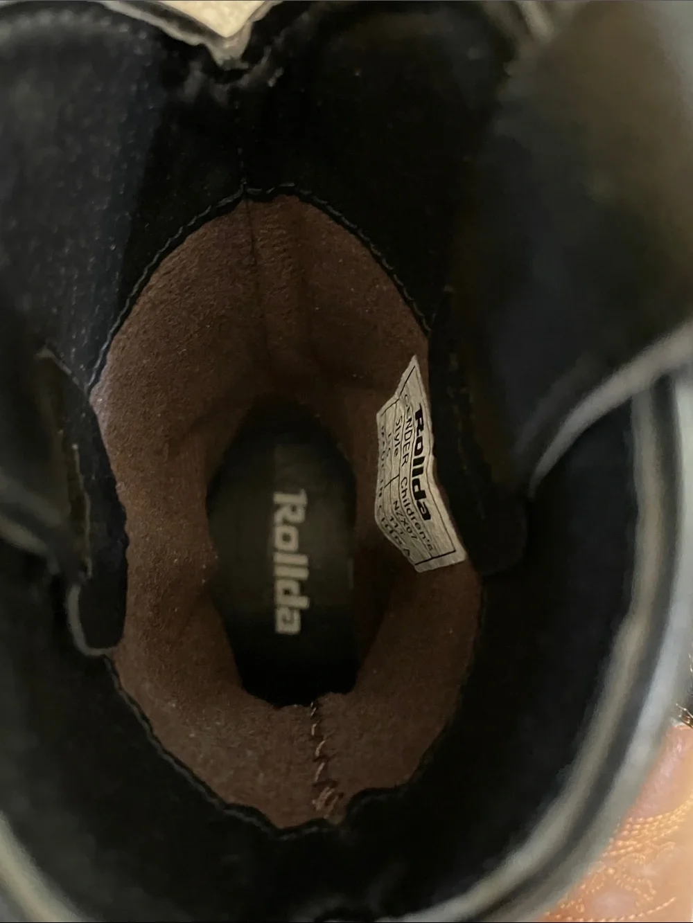 Kids Two-Tone Brown and Black Western Cowboy Boots